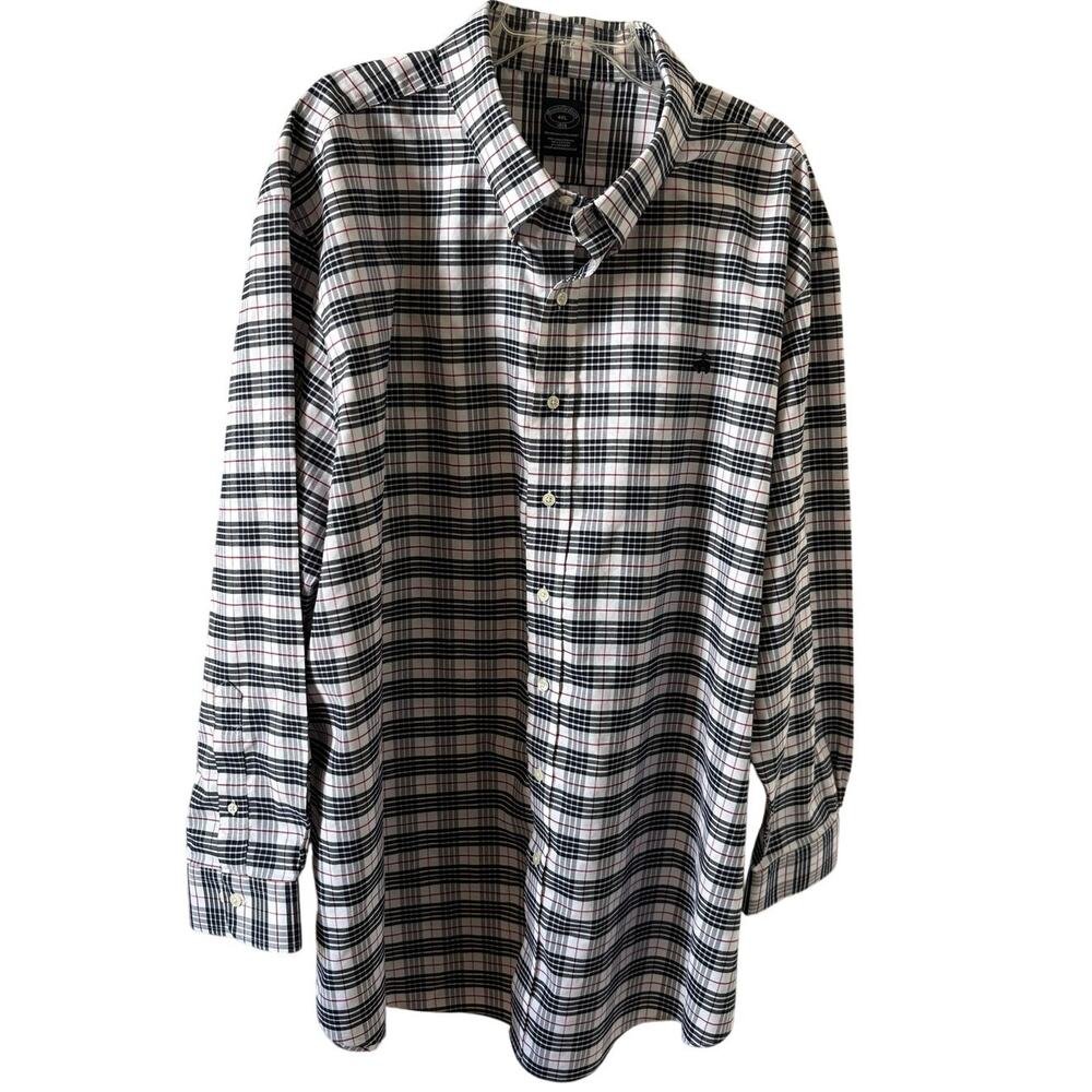 Brooks Brothers Original Polo Button-Down Shirt Non-iron Stretch-Cotton Size 4XL